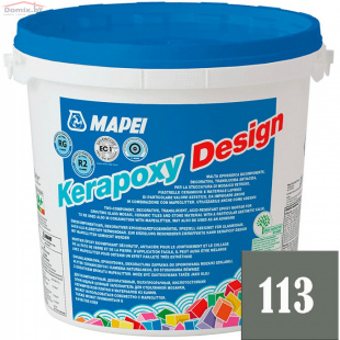 Фуга для плитки Mapei Kerapoxy Design N113 темно-серая  (3 кг)